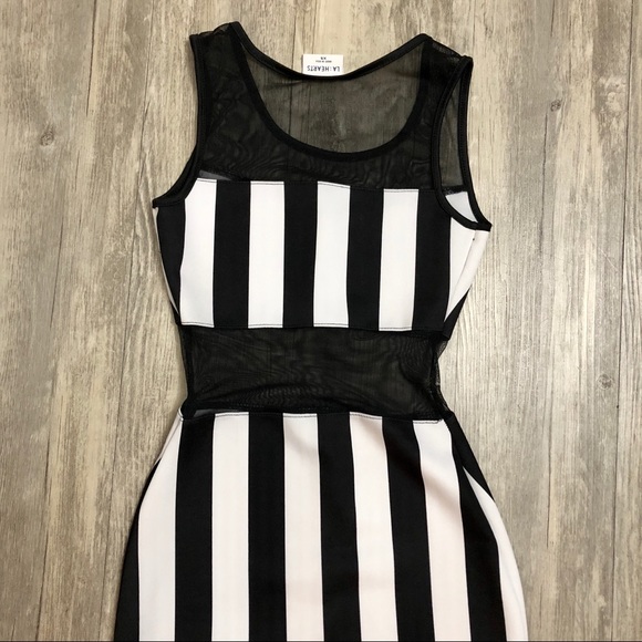 Black and White Mini Dress - Picture 3 of 3